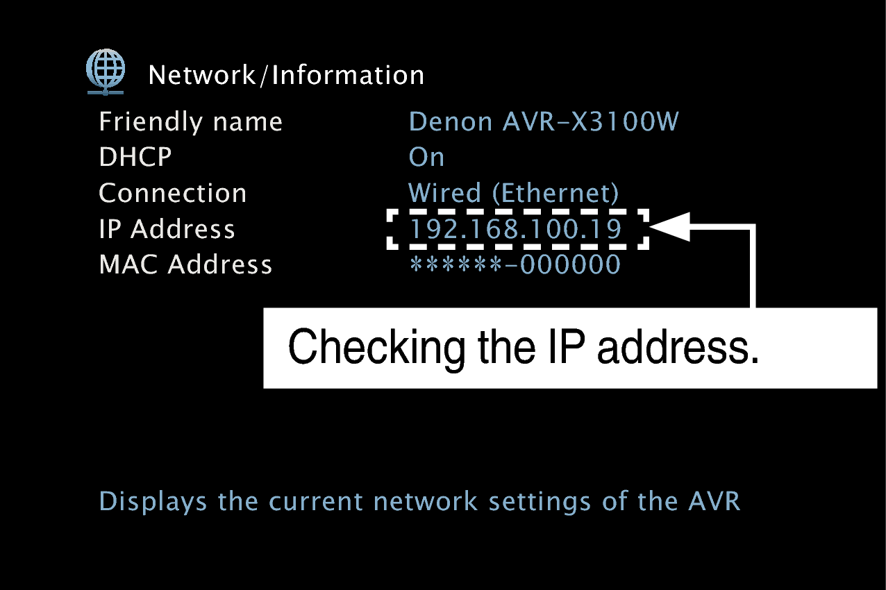 GUI NetworkInfo AVRX3100WE2